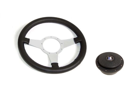 Moto-Lita Steering Wheel & Boss - OE TR8 Type - 13 Inch Black Leather - PKC1295BLACK