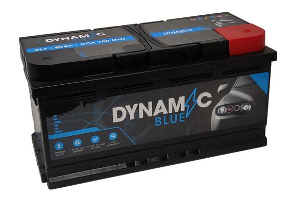 017 Battery 2 Year Warranty Dynamic Blue - RBAT017A