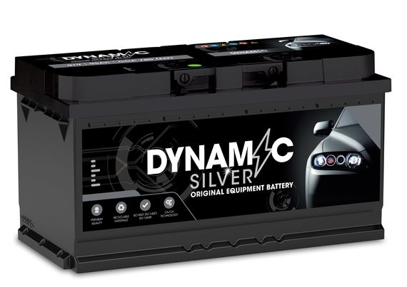 019 Battery 3 Year Warranty Dynamic Silver - RBAT019B