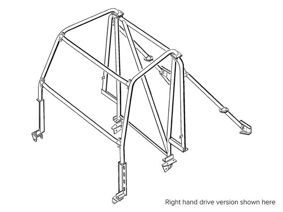 Roll Cage 90" 8 Point External/Internal LHD - RBL0927SSSLHD - Safety Devices