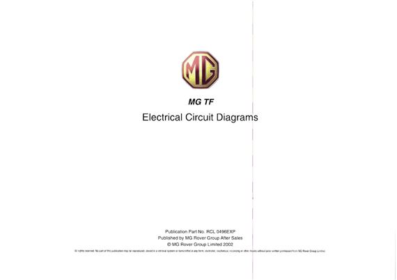 Electrical Circuit Diagrams - MGTF - 2002-2005 - RCL0496ENGGR - OTP