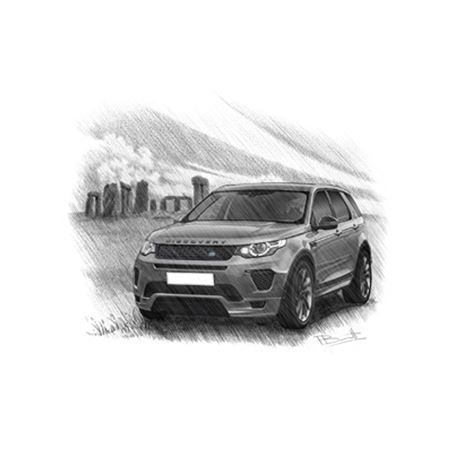 Discovery Sport HSE Dynamic LUX 2018on Personalised Portrait in Black & White - RD1093BW