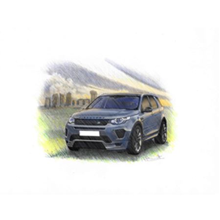 Discovery Sport HSE Dynamic LUX 2018on Personalised Portrait in Colour - RD1093COL