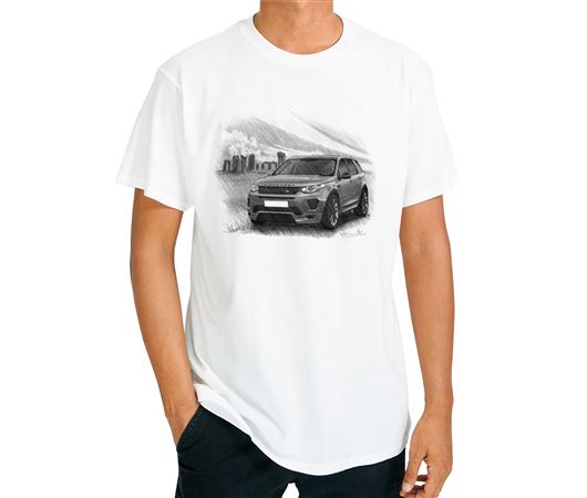 Discovery Sport HSE Dynamic LUX 2018on - T Shirt in Black & White - RD1093TSTYLE