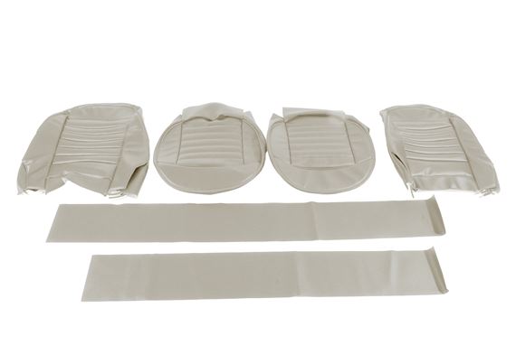 Triumph Front Seat Cover Kit - Grey Leather with Grey Piping - RF4055GREYLEATHER