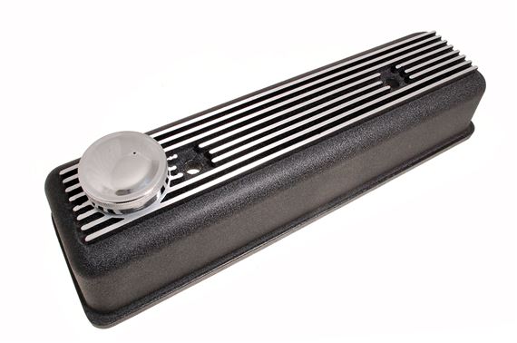 Rocker Cover - Alloy - Not Vented - Black Crackle Finish - TR2-4A - RF4115BLACK