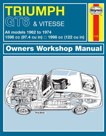 Haynes Workshop Manual - Triumph GT6 and Vitesse (62-74) up to N