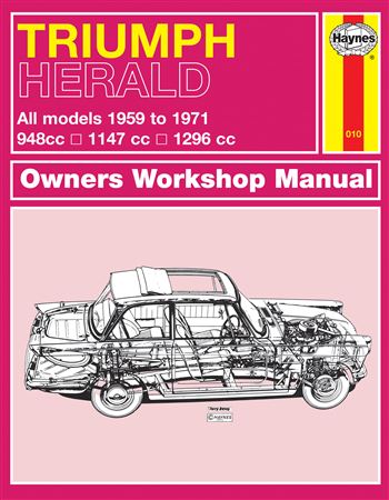 Haynes Workshop Manual - Triumph Herald - 59-71 up to K