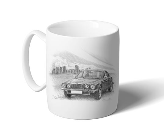 Jaguar XJ6 / XJ12 Saloon Series 2 ’73-’79 Mug B/W Inc Reg - RJ1174BWMUG