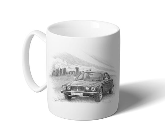 Jaguar XJ6 / XJ12 Saloon Series 3 ’79-’86 Mug B/W Inc Reg - RJ1175BWMUG