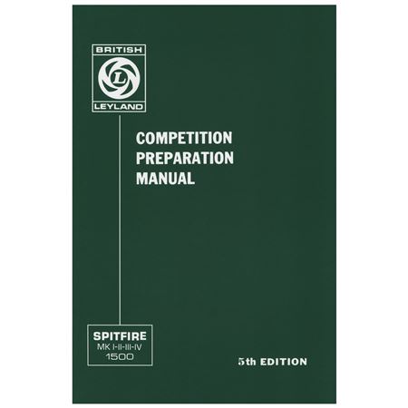 Competition Prep Manual Spitfire - RL1638 - British Leyland