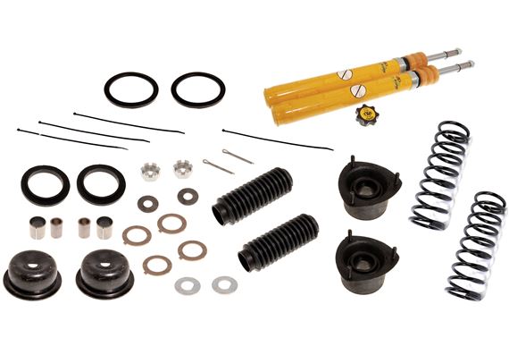 Front Suspension Legs Overhaul Kit with Spax KSX Top Adjustable Inserts - Not 2500S - Car Set - RM8252SPAX