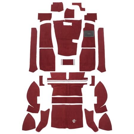 Carpet Set - Standard - Red - RHD - RP1231RED