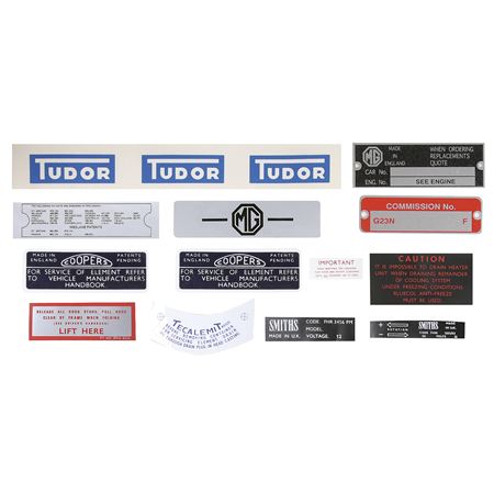 Decal & Plate Kit - RP1238
