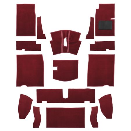 Carpet Set - Red - Midget and Sprite 1961-1963 - RP1257RED