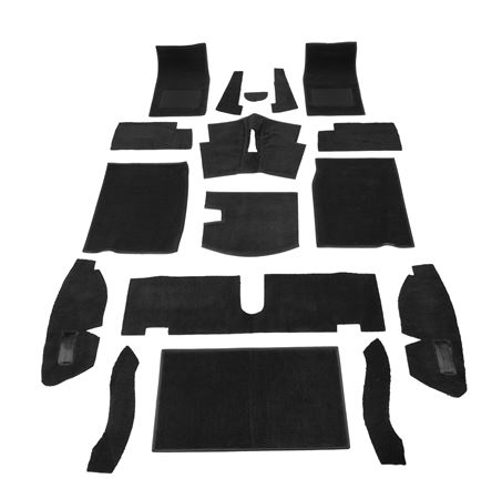 Carpet Set RHD Black (with split bumper) - RP1260BLACK