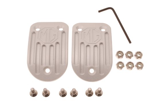 Aluminium Pedal Covers (2pc) Brake & Clutch - MGB - RP14342PC - Aftermarket
