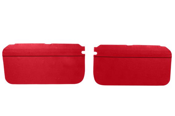 Door Liners - Pair - Red with Black Piping - RP1467REDBP