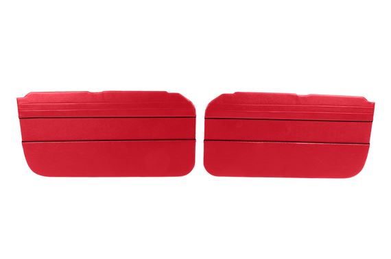 Door Liners - Pair - Red with Black Piping - RP1472REDBP