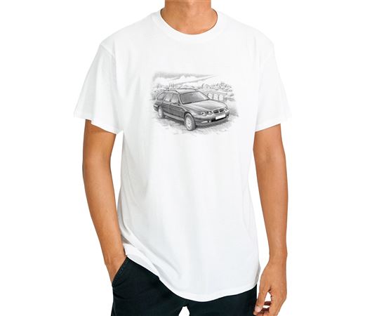 Rover 75 Estate up to 2004 - T Shirt in Black & White - RP1543TSTYLE