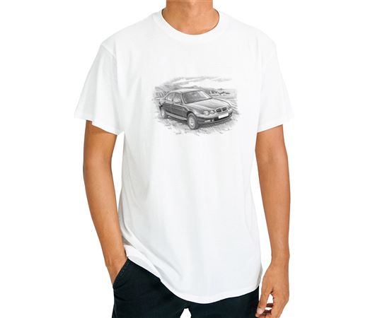 Rover 75 Saloon up to 2004 - T Shirt in Black & White - RP1544TSTYLE