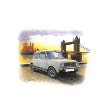 Mini Clubman 1275 GT Personalised Portrait in Colour - RP1548COL