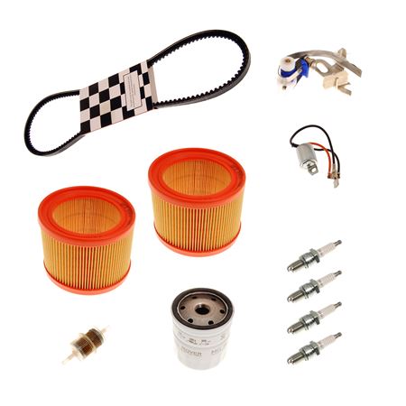 Service Kit with Hanging Spin-On Oil Filter - Sliding Points - MGB 45D - RP1703