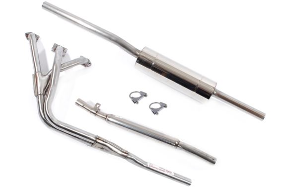 Stainless Steel Sports Exhaust System - MGB - 3 Piece - Bomb - RP1796BMB