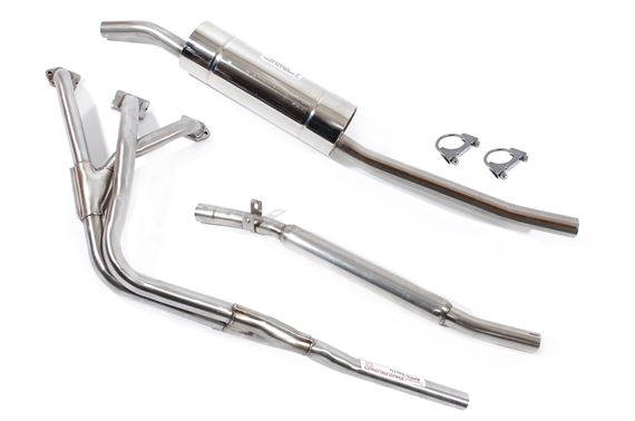 Stainless Steel Sports Exhaust System - MGB - 3 Piece - Bomb - RP1797BMB