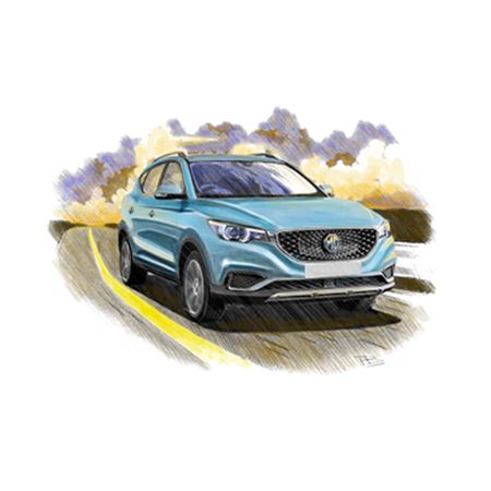 MG ZS 2018on Personalised Portrait in Colour - RP2215COL