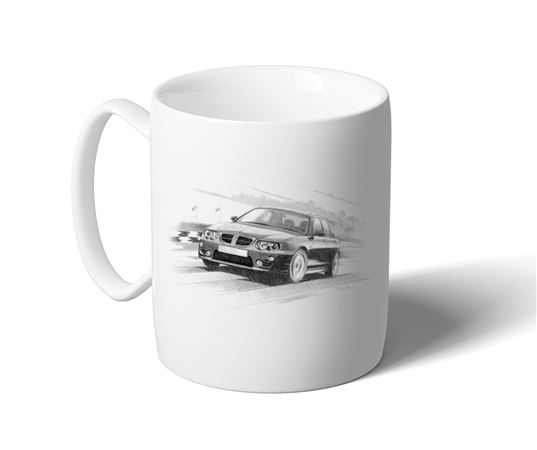 MG ZT Mk2 2004-2005 Mug - Black & White with Reg - RP2221BWMUG