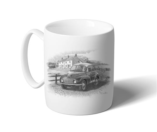 Morris Minor Series 1 ’48-’51 Mug B/W Inc Reg - RP3153BWMUG