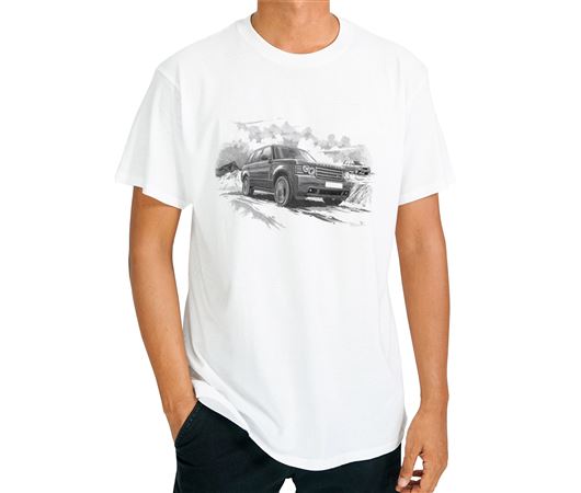 Range Rover Series 3 Overfinch - T Shirt in Black & White - RR2136TSTYLE