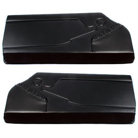 Door Trim Panels - Pair - Full Leather - Black - RS1619BLACK