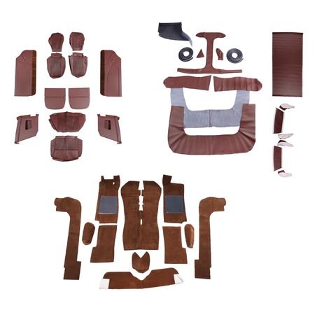 Interior Trim Kit - Full Leather - Mk1 USA LHD - Chestnut - RS1635CHESTNUT