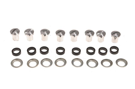 Chrome Cam Cover Screw/Washer/Seal Kit - RS1717C