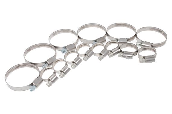 Hose Clip Set - Stainless Steel Band type - Car Set - Non A/C - RS1720BSS