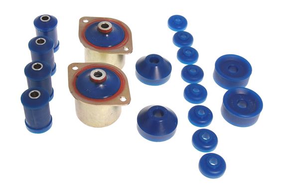thumbnail image 2 of Flo-Flex Polyurethane Bushings Kit For Triumph Stag - Front & Rear, Full Set, Orange, Lifetime Warranty 2 of 4