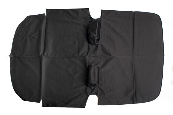Tonneau Cover RHD - Mk2 - With Headrests - Black German Mohair - Black Inner lining - RS1766MOHBLACK
