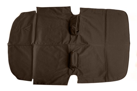 Tonneau Cover RHD - Mk2 - With Headrests - Brown German Mohair - Black Inner lining - RS1766MOHBROWN