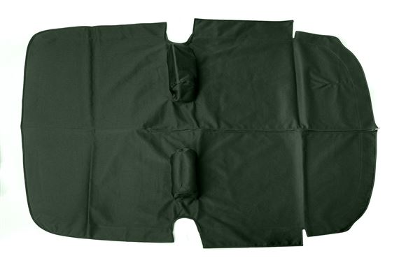 Tonneau Cover LHD - Mk2 - With Headrests - Green German Mohair - Black Inner lining - RS1768MOHGREEN