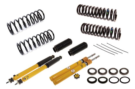 Spax KSX Front Insert and Rear Shock Absorber Kit - Adjustable On Car - Inc. Springs - Strut Gaiters - Rubber Insulators - RS2008SPAX