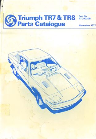 Parts Catalogue - TR7 & TR8 Carb - 1975-1978 - RTC9020CBGR - OTP