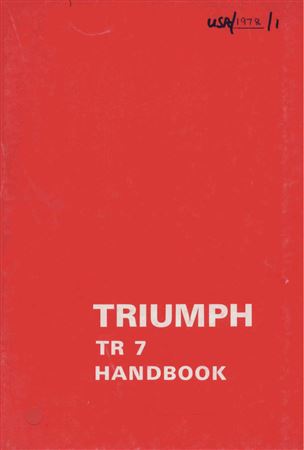 Owners Handbook - TR7 Coupe NAS - 1978 - RTC920978GR - OTP