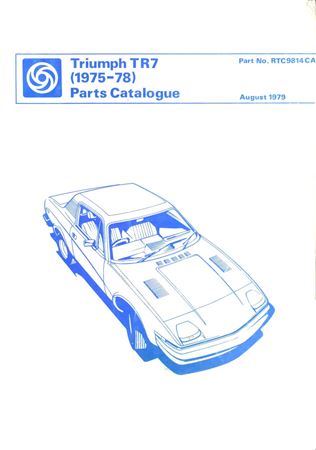 Parts Catalogue - TR7 - 1975-1978 - RTC9814CAGR - OTP
