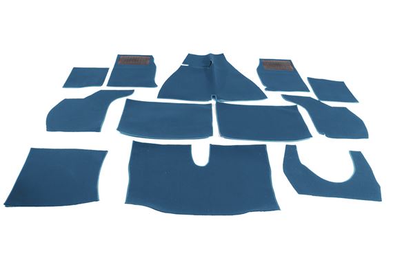 Tufted Carpet Set - Blue - Triumph TR3A from TS60001 - RW3019BLUE
