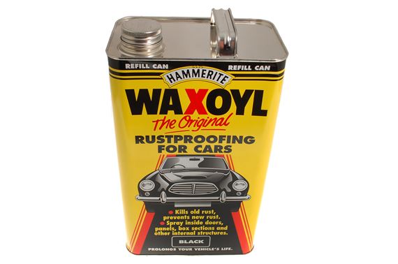 Rustproofing for Cars - Black - 5 Litre Can - RX1027BLACK - Waxoyl