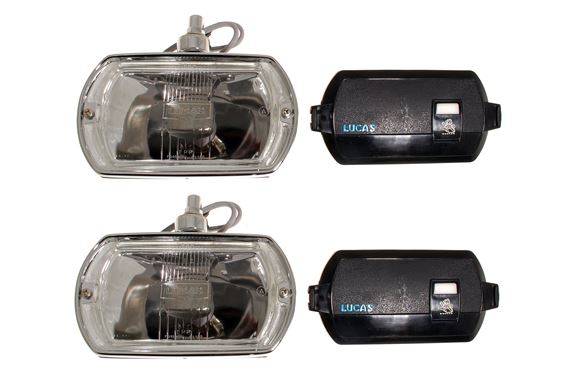 Spot Lamp Kit Square LR8 (pair) Inc. Covers - RX1701K - Lucas 
