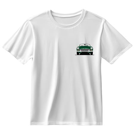 T-Shirt Green MGB White Shirt Medium - RX4187 - Rimmer Bros