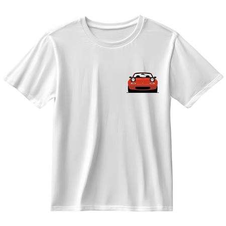 T-Shirt Red MX5 White Shirt Small - RX4218 - Rimmer Bros